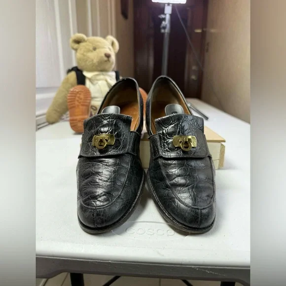 Salvatore Ferragamo Black Loafers - Picture 15 of 16